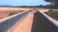 View of C.C. Outlet Canal from R.H.S of Headwork 