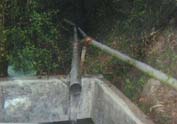 1 Row Of Pipeline Conveying Water To Reservoir and Another To Tail End Of Command Area